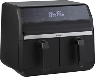 Duo Heteluchtfriteuse Luxe 2x4L Zwart 1700W