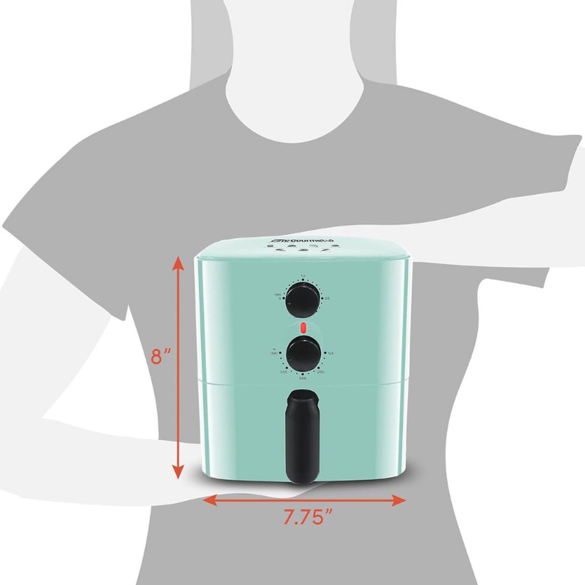 EAF-3218BL Heteluchtfriteuse Mintgroen 700W