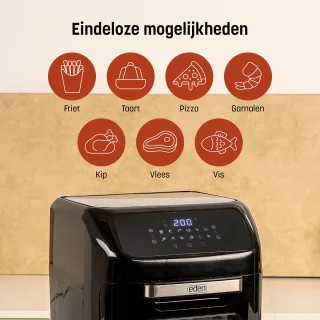 Eden ED-7017 Airfryer Oven 12L Zwart