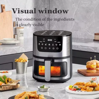 Electric 7L Oil-Free Air Fryer with Viewing Window