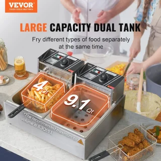 Elektrische Friteuse 8,6L Dubbel Bakken Metabo