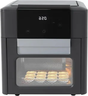 Elektrische mini heteluchtoven 12 L - Grijs