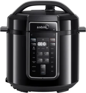 Elektrische Multicooker 6 L - Snelkookpan en Rijstkoker - Zwart