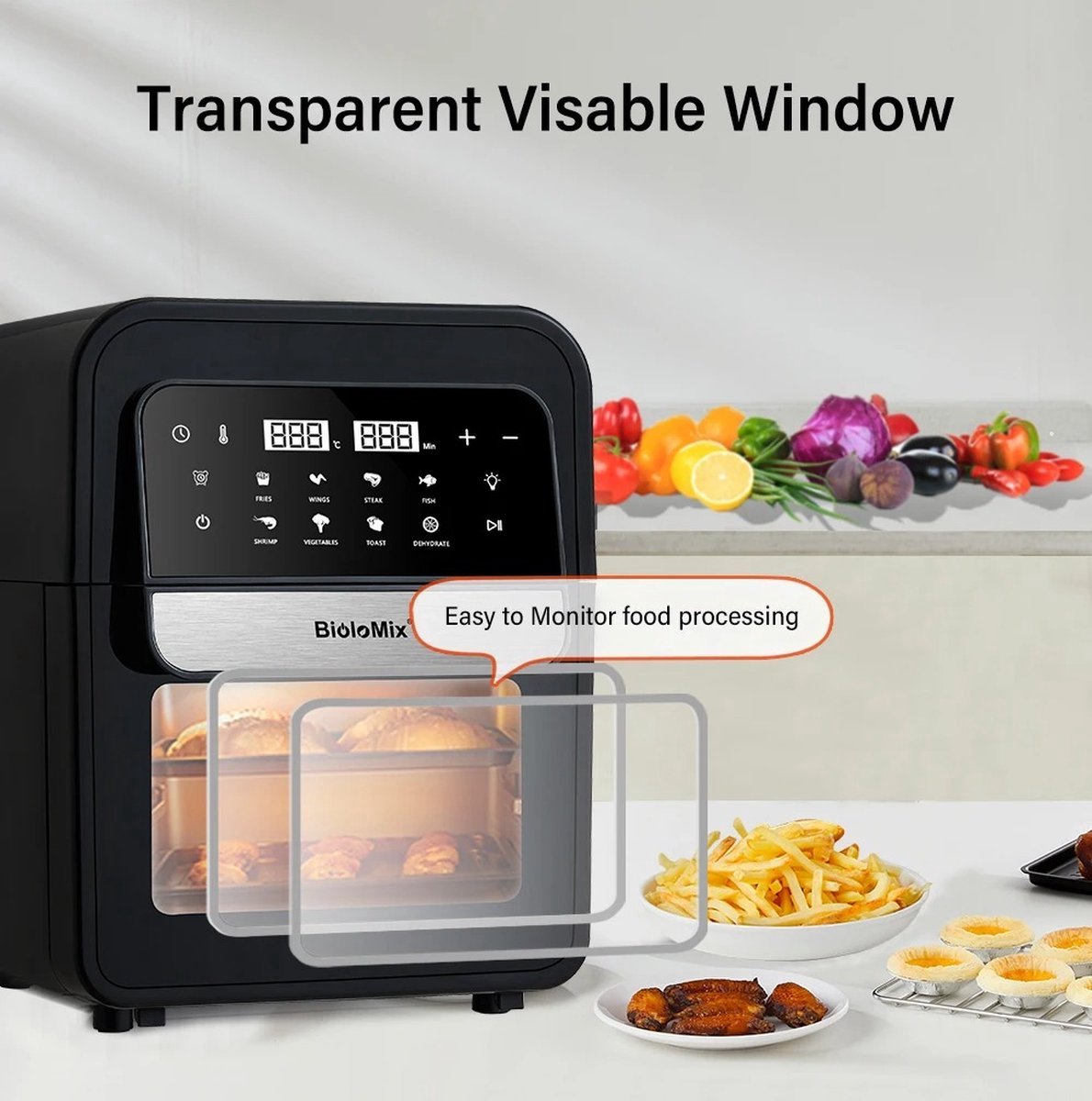Elektrische Oven Dehydrator 7L 1400W Touchscreen