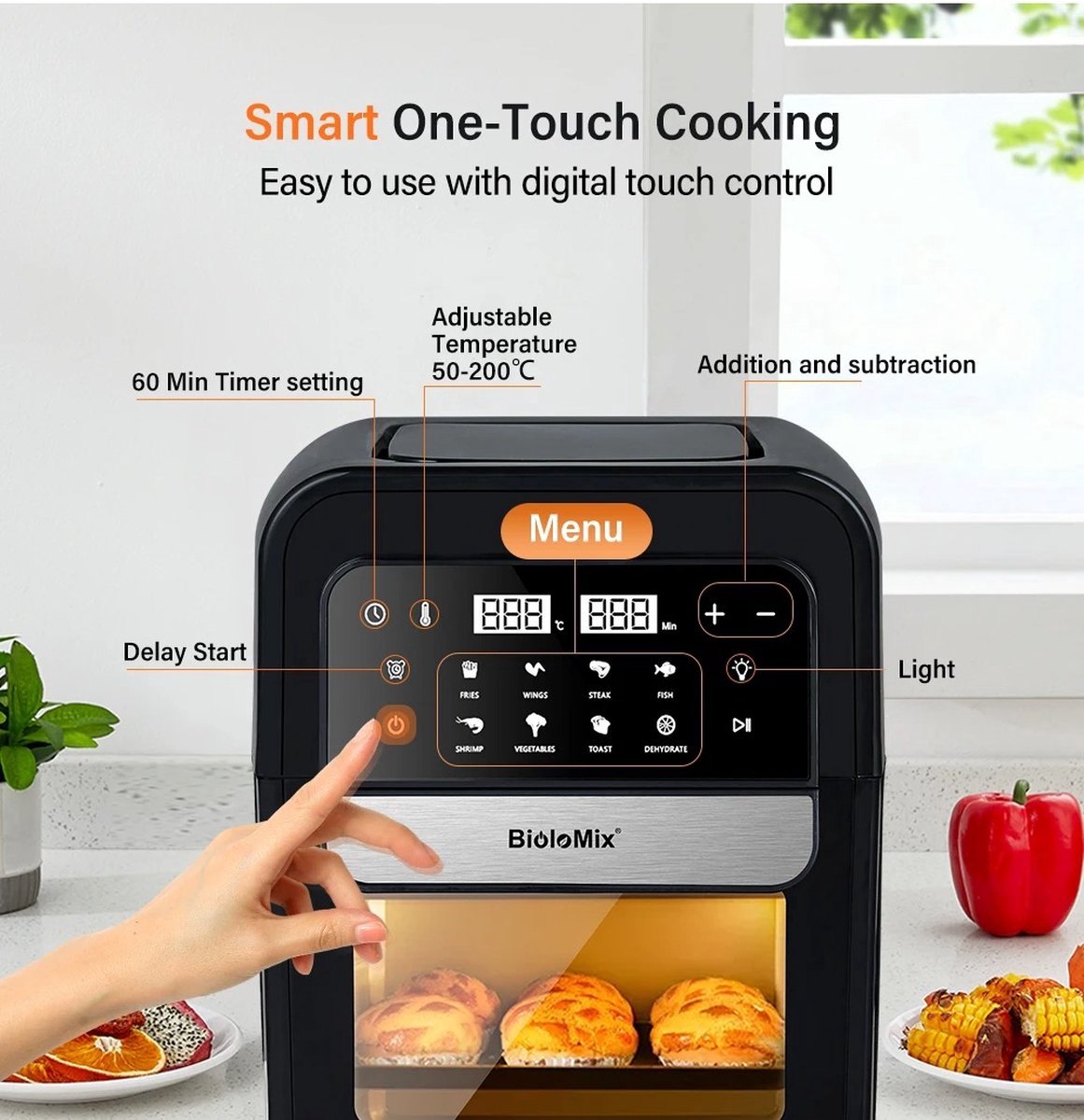 Elektrische Oven Dehydrator 7L 1400W Touchscreen