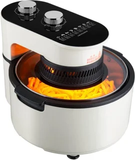 Elektrische oven hetelucht friteuse wit
