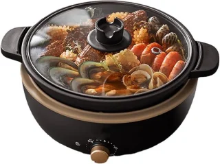 Elektrische slowcooker multicooker 3 liter zwart