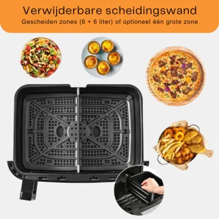 ElevateCommerce XXL Airfryer 12L Heteluchtfriteuse