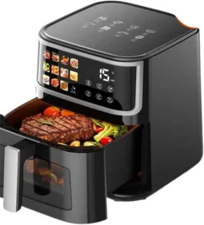ElevateCommerce XXL Airfryer 8L Heteluchtfriteuse - Zwart