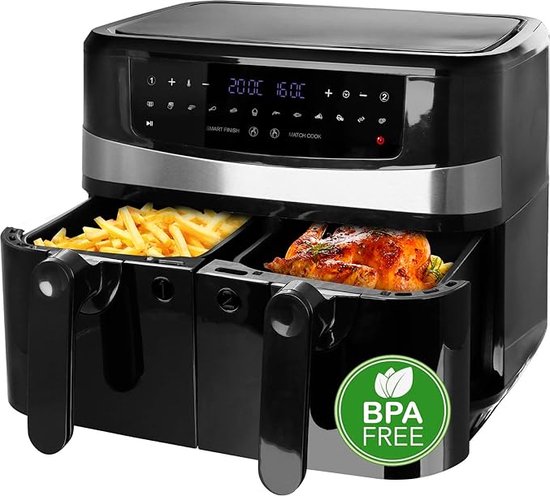 Emerio AF-126672: slimme dual-zone airfryer voor flexibel koken