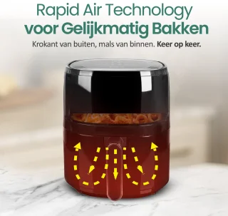 Emerio AF-129329.3 Airfryer XL 5L Zwart
