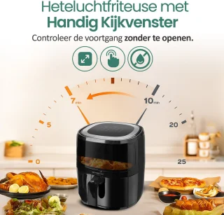 Emerio AF-129329.3 Airfryer XL 5L Zwart
