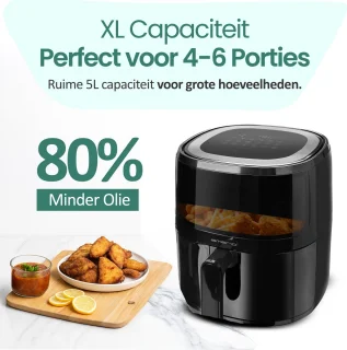 Emerio AF-129329.3 Airfryer XL 5L Zwart