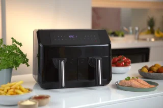 Emerio AF-130376.1 dubbele digitale heteluchtfriteuse 2x3.6L