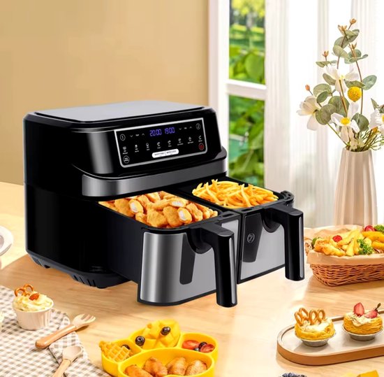 Emphsism 8in1 Dubbele Airfryer Deluxe 9L