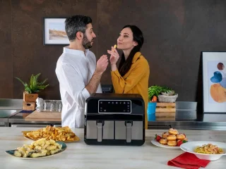 Equivera Dual Airfryer met Dubbele Mand