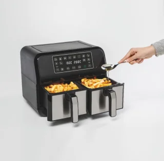 Equivera Dual Airfryer met Dubbele Mand