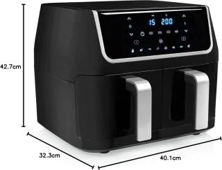 Equivera Dubbele Airfryer Dual Cook