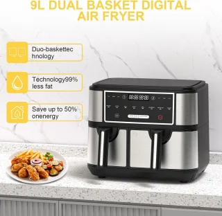 Equivera Dubbele Airfryer Dual Cook