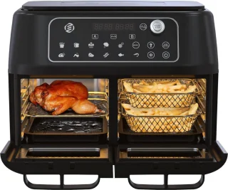 Equivera Dubbele Airfryer Dual Cook