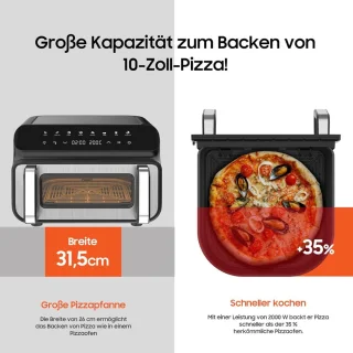 Equivera Dubbele Airfryer Dual Cook