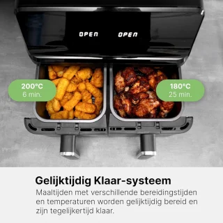 Equivera Dubbele Airfryer Dual Cook