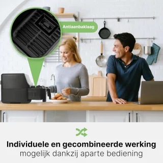 Equivera Dubbele Airfryer Dual Cook