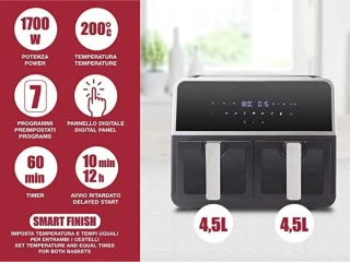 Equivera Dubbele Airfryer Dual Cook