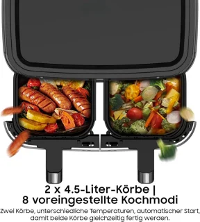 Equivera Dubbele Airfryer Dual Cook