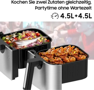 Equivera Dubbele Airfryer Dual Cook