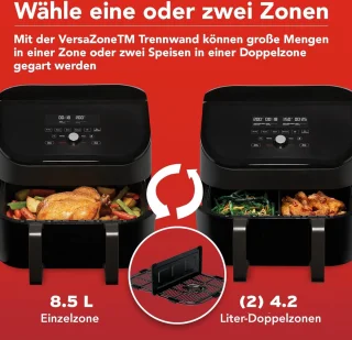 Equivera Dubbele Airfryer Heteluchtfriteuse