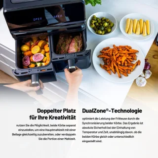 Equivera Dubbele Airfryer - Heteluchtfriteuse