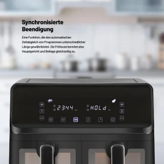 Equivera Dubbele Airfryer - Heteluchtfriteuse