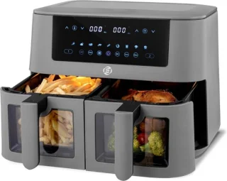 Equivera Mega Dubbele Airfryer Dual Cook