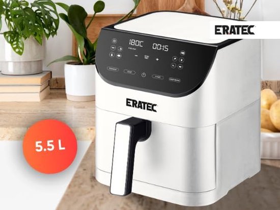 Eratec AF-60 Heteluchtfriteuse XXL 5,5L Wit
