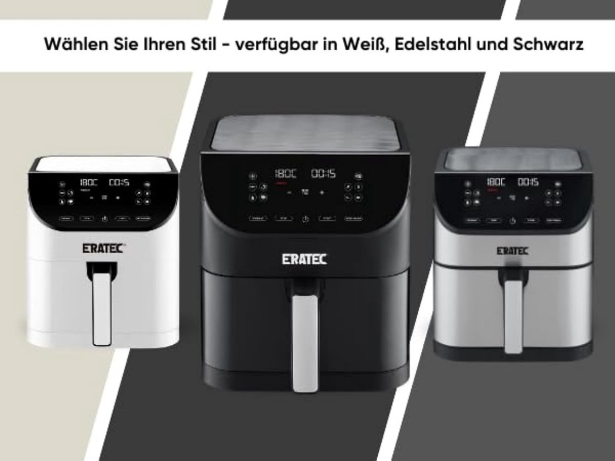 Eratec AF-60 XXL Heteluchtfriteuse 5,5 l Zwart