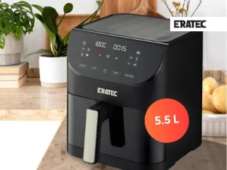 Eratec AF-60 XXL Heteluchtfriteuse 5,5 l Zwart