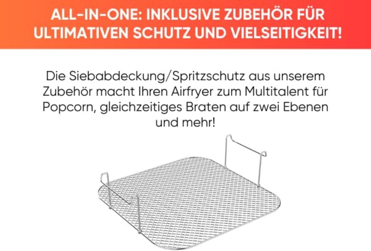 Eratec AF-60 XXL Heteluchtfriteuse 5,5 l Zwart