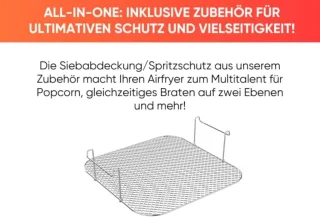 Eratec AF-60 XXL Heteluchtfriteuse 5,5 l Zwart