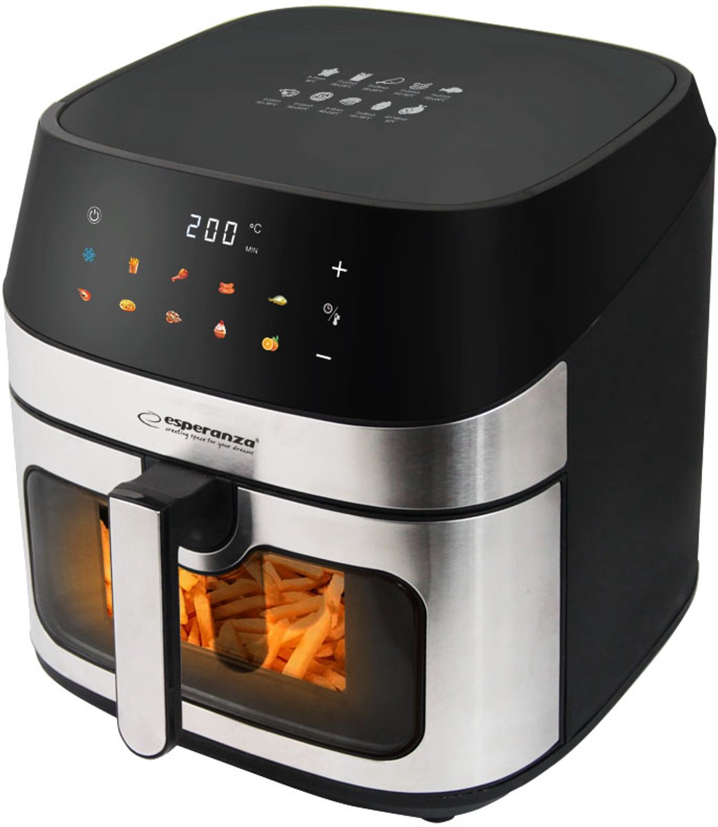 Esperanza PATATE AL FORNO Airfryer 8L Zwart