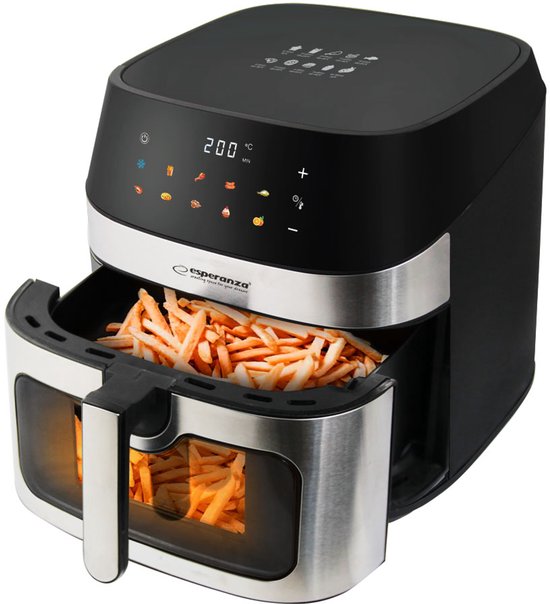 Esperanza PATATE AL FORNO Airfryer 8L Zwart