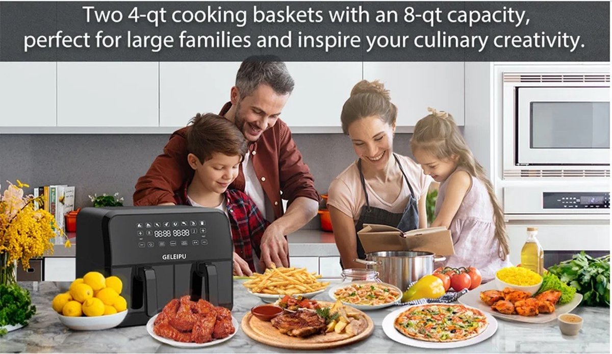Eszenzics Dubbele Airfryer XL 8L