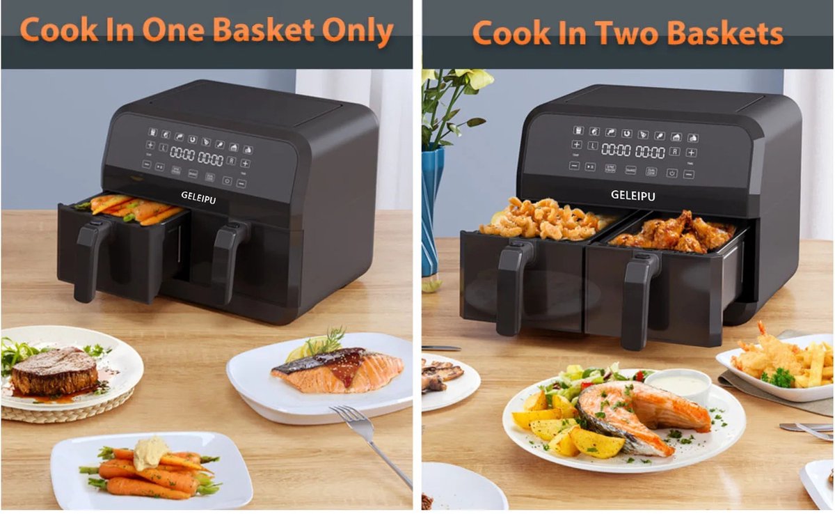 Eszenzics Dubbele Airfryer XL 8L