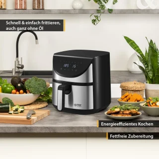First Austria TZS Airfryer 5,8L Zwart