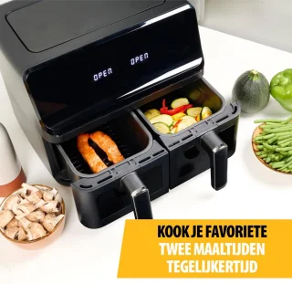 FR-9040 Airfryer Dubbel 2x4 L