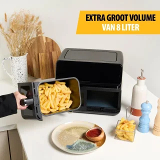 FR-9040 Airfryer Dubbel 2x4 L