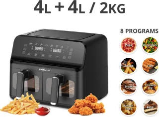Friac AIF 8017 GS Dubbele Airfryer 8L 2700W
