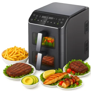 Friac AIF 8100 ST Dubbele Airfryer 11L 2800W