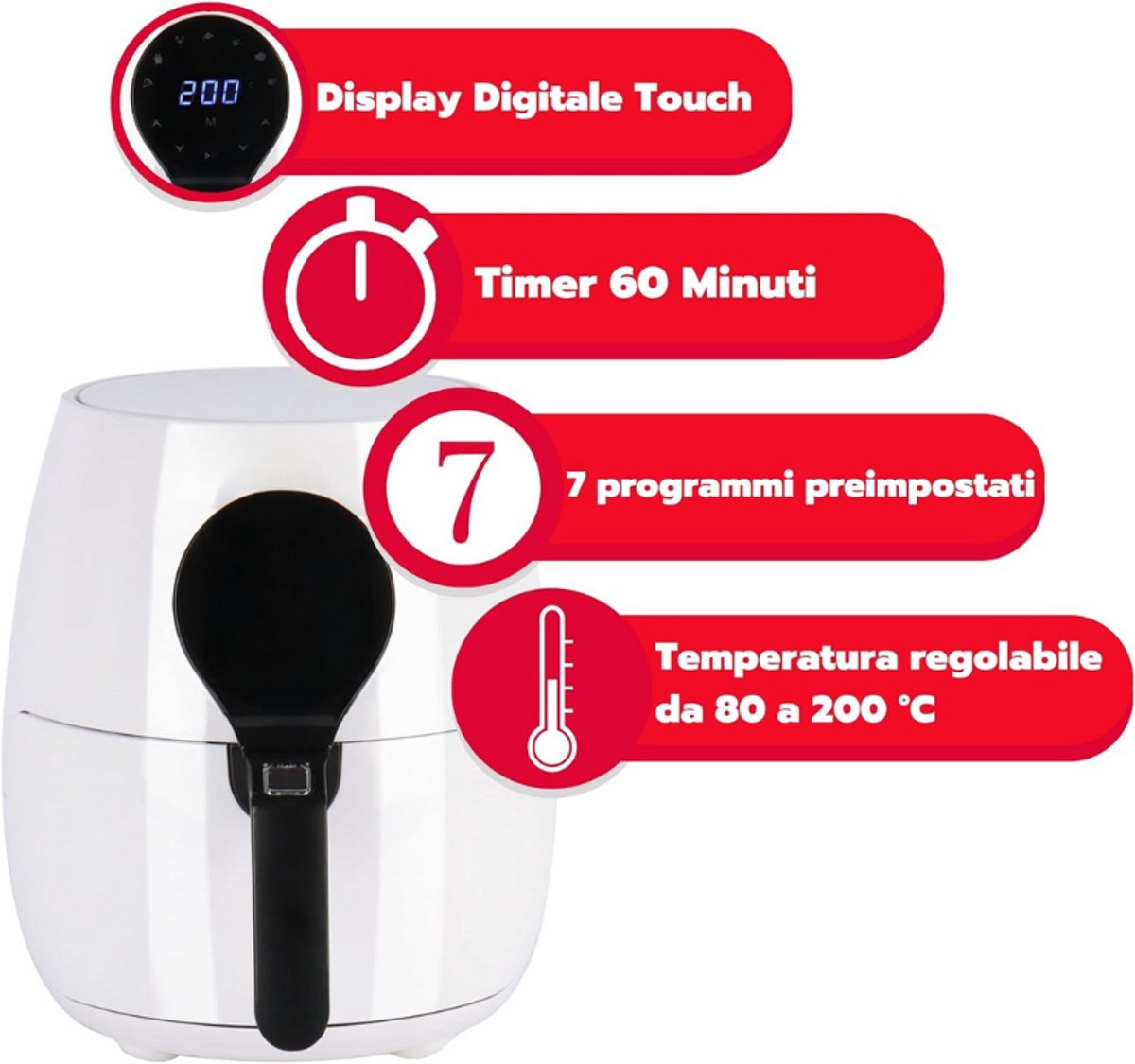 Frigisaba MAXI Rapid Air Fryer 5L Heteluchtfriteuse