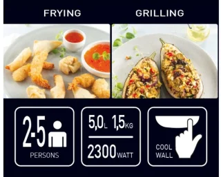 FRITEL SnackTastic 6902 XXL Airfryer Zwart 5L